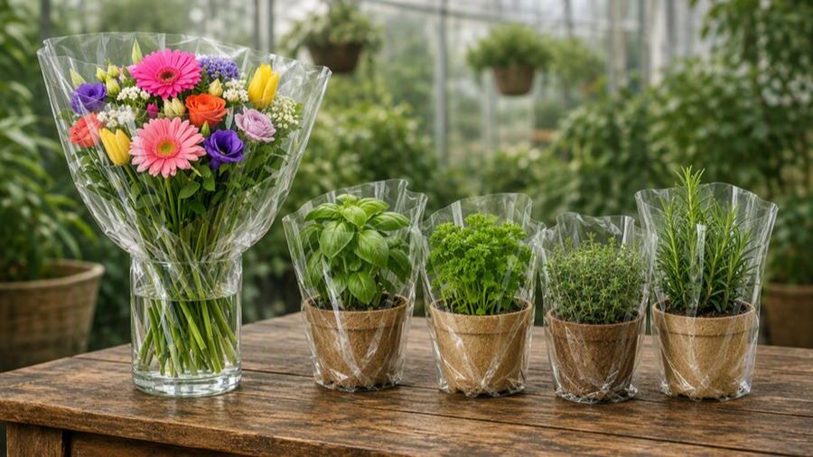 Film PLA biosourcé et respirant pour fleurs et herbes aromatiques