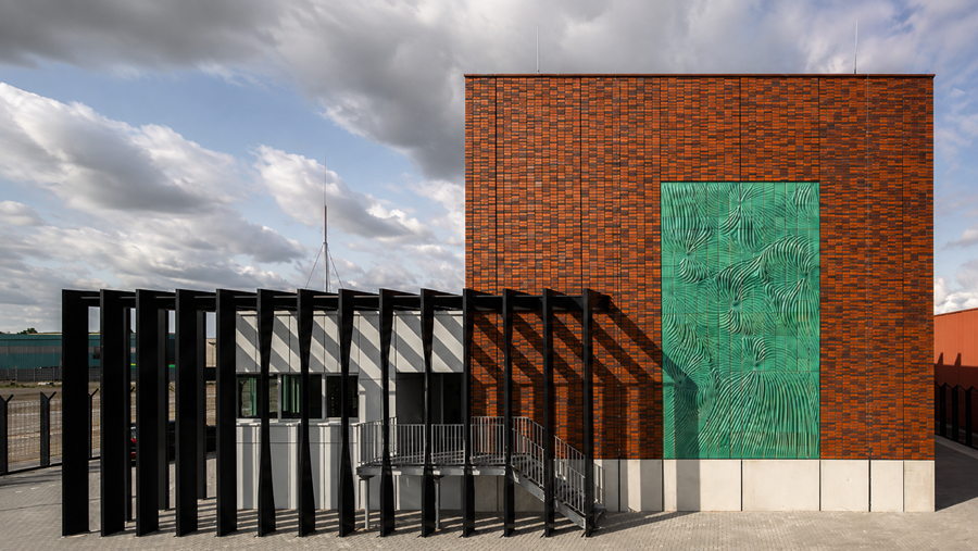 Reusachtige 3D-geprinte Powerwall siert nieuw schakelstation Beverwijk