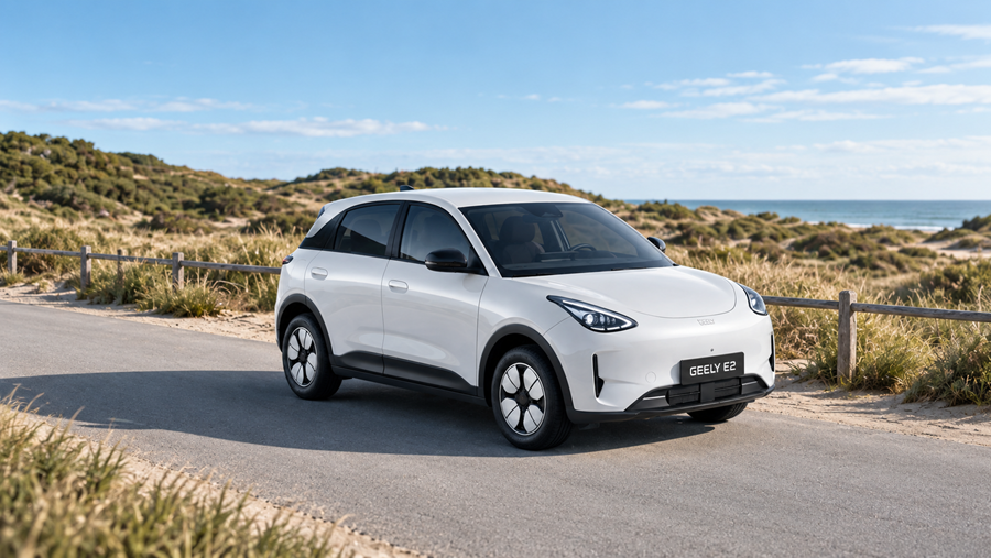 Geely E2: EV vanaf €19.490, 345 km WLTP en 5 Euro NCAP-sterren