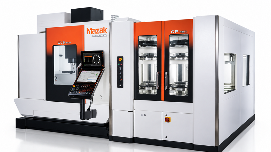 CP-450: Mazaks compacte 12-pallet automatisering voor onbemande productie