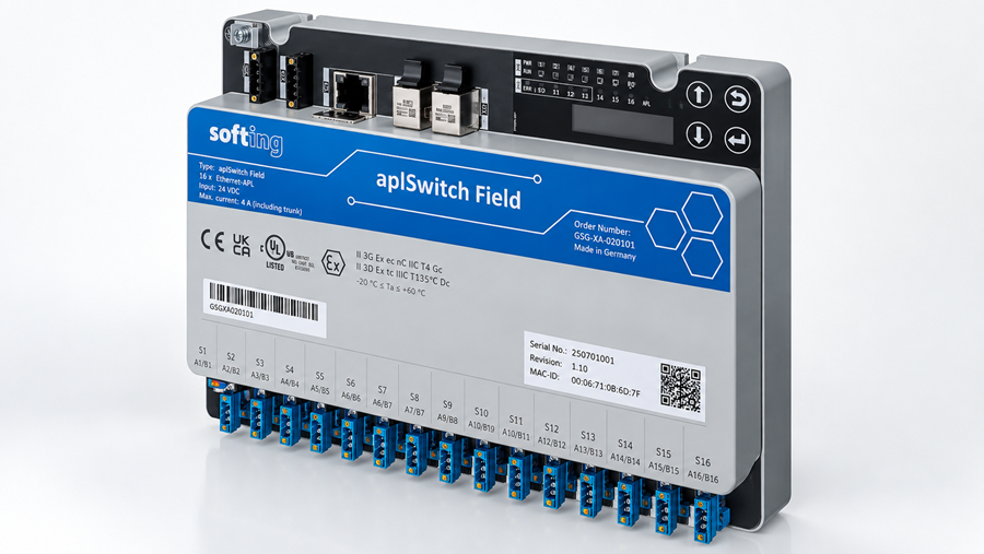Helmholz Benelux lanceert 16-poorts Ethernet-APL switch voor Ex-zones