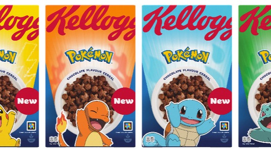 Kellogg’s brengt Pokémon naar het ontbijtschap