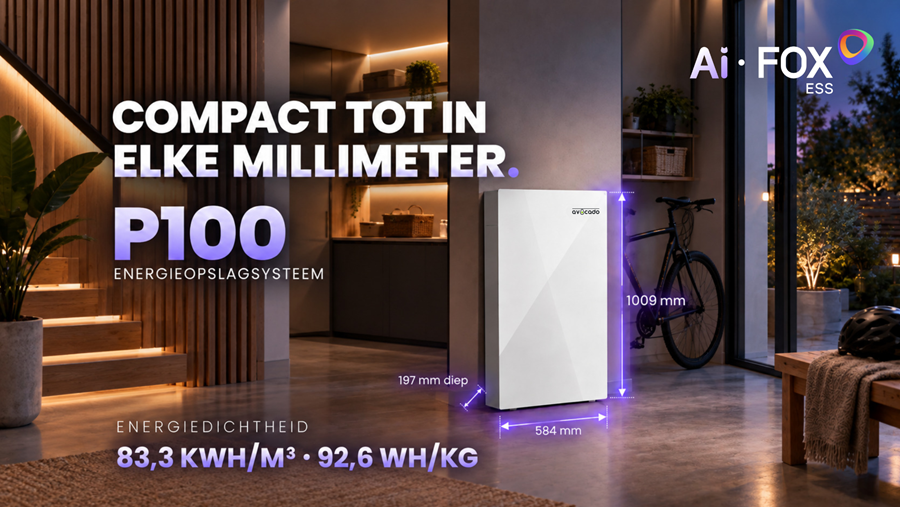 Fox ESS P100: het AI-brein achter Europa's nummer 1 in thuisbatterijen