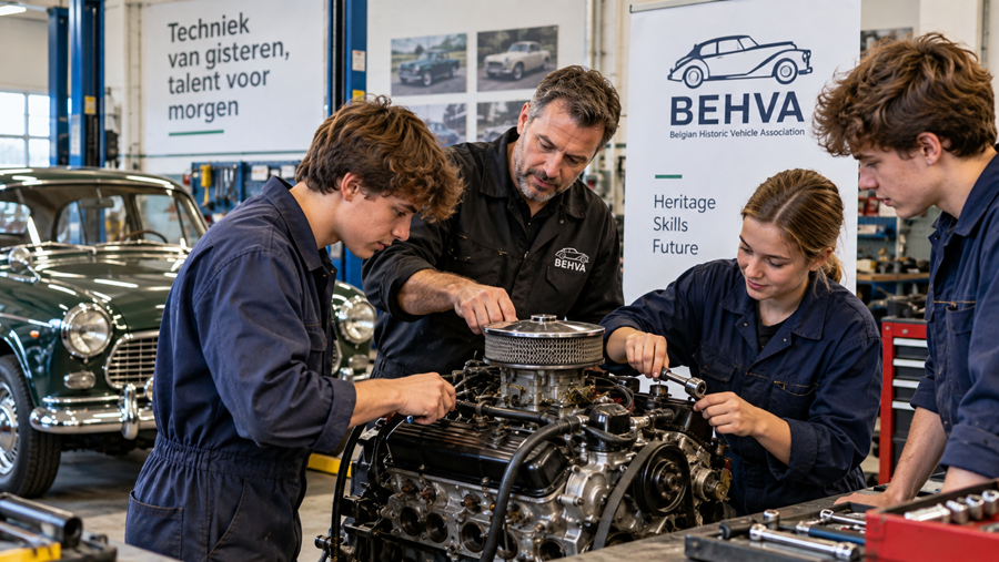 BEHVA lanceert jeugdproject voor oldtimeronderwijs