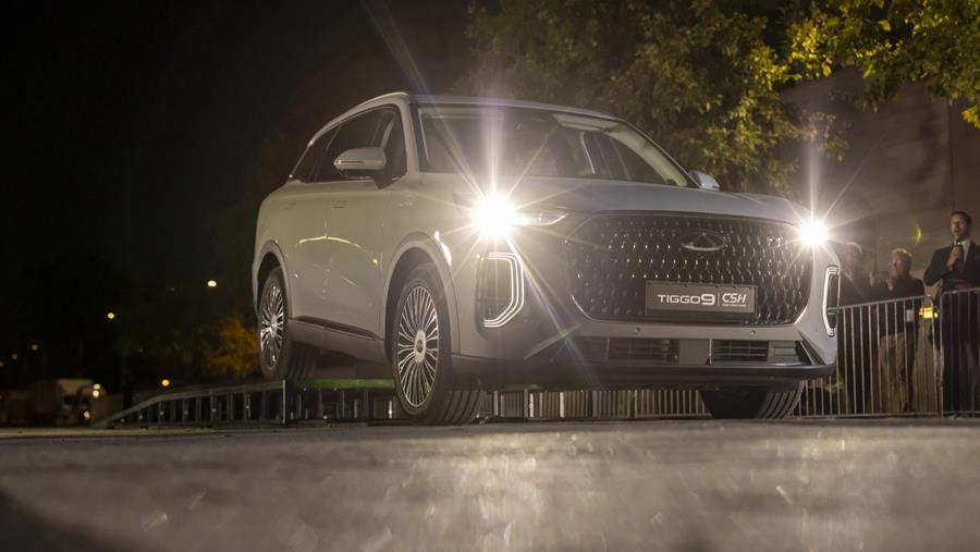 CHERY test batterijbescherming van TIGGO 9 CSH