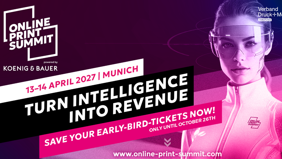 Online Print Summit 2027 focust op rendement van AI