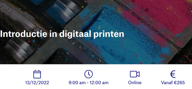 Introductie in digitaal printen - 13/12/2022