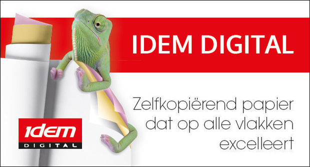 Bij Antalis: Idem Digital zelfkopiërend, vernieuwde coating, méér kleuren