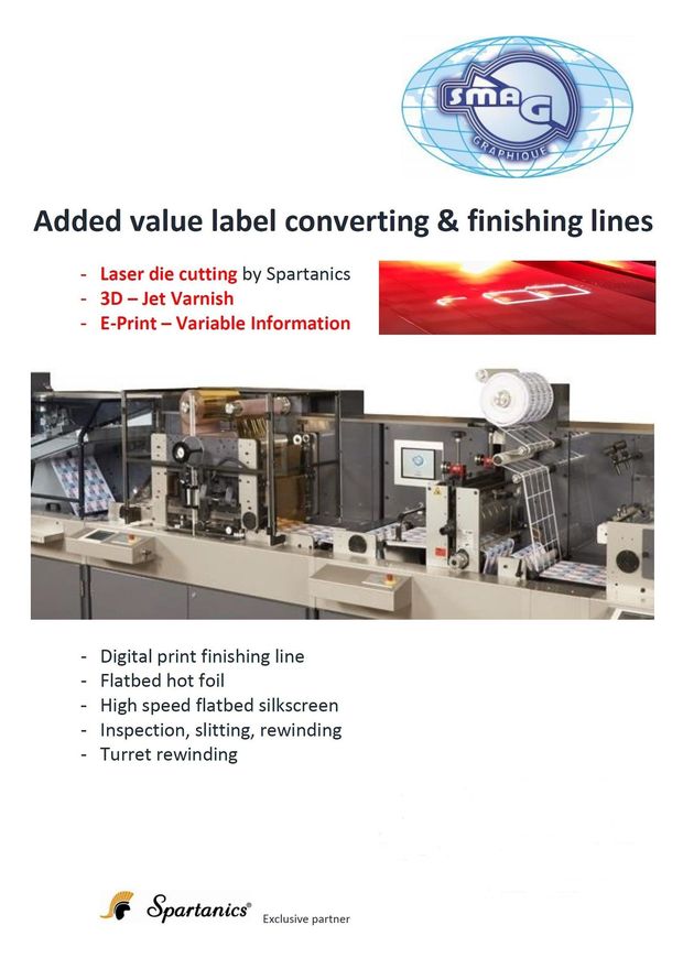 Label converting & finishing met SMAG & Vegram Graphics