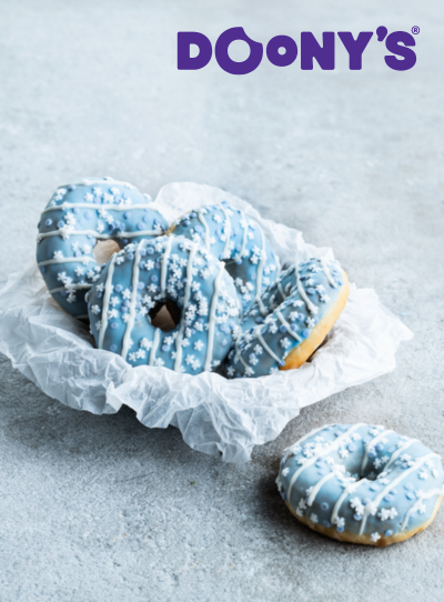 New: Doony’s® Magic Blue Donut, een magisch zoete wintertraktatie