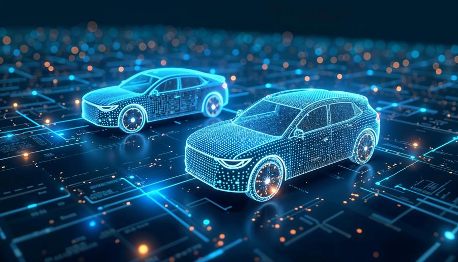 Software en elektronica hertekenen de auto-industrie